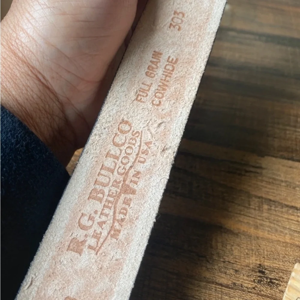 R.G. Bull Co Leather Belt